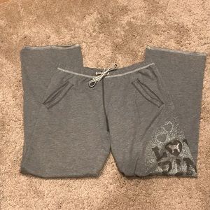 Victoria Secret pink boyfriend grey sweatpants XS